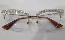Gucci GG0213O Women's Cat Eye Glasses Made in Italy LIMITED EDITION