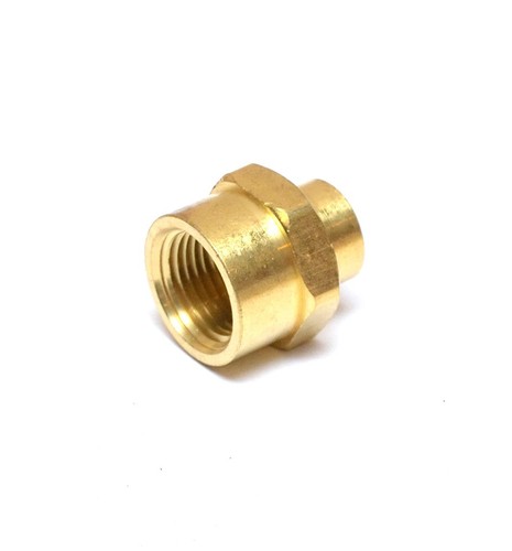 Female Pipe Reducer 3/8" to 1/8" Npt Adapter Coupler Brass Fitting Water Oil Gas - Picture 5 of 7