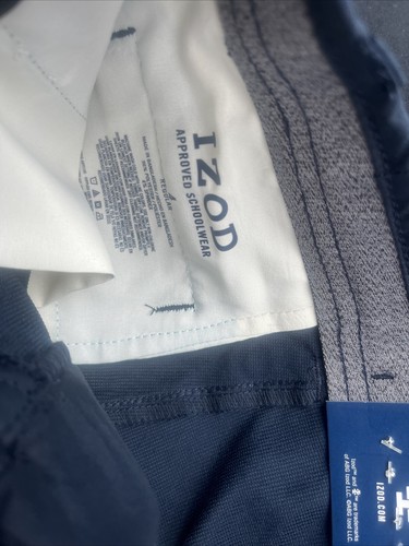 NEW Toddler Boy Izod School Performance Pants Navy Size 4 Reg Wicking Stretch - Picture 3 of 6