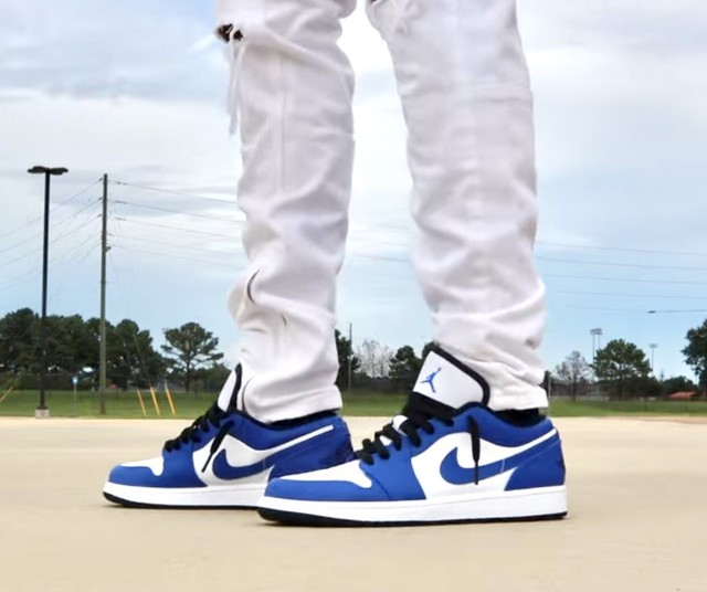 Nike Air Jordan 1 Low Game Royal Blue White 553560-124 GS Size 7y for sale online | eBay
