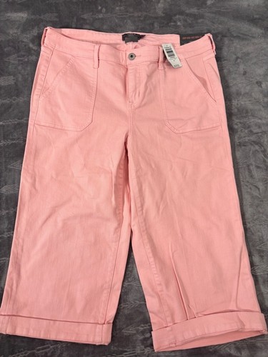 Women's Torrid Crop Pants Size 16 Pink High-Rise Wide Leg Vintage Stretch