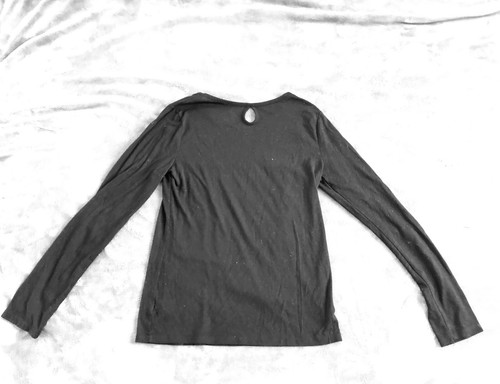 SO Grils Size 16 L/S Black Shirt w/Sequins on Front B-1 - Picture 2 of 3