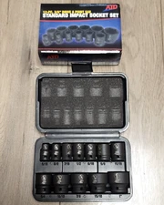 ATD 12pc 3/8dr Short 6pt Impact Socket Set w/Case 5/16" to 1" #2250