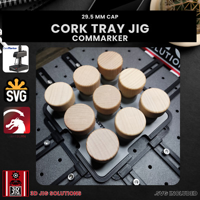 ComMarker Wine Cork Jig | Bottle Stopper Laser Engraving Template