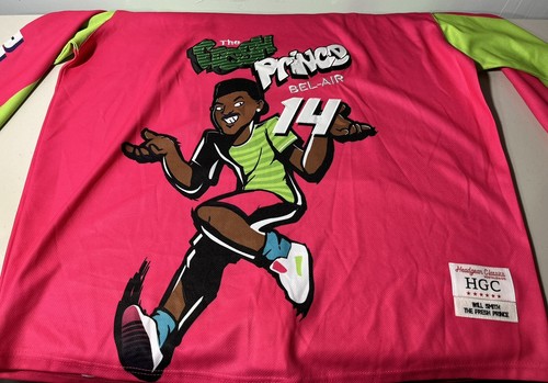 Maglietta da hockey nuova con etichette Headgear Classics Fresh Prince Of Bel-Air Will Smith adulta 5XL - Foto 8 di 16