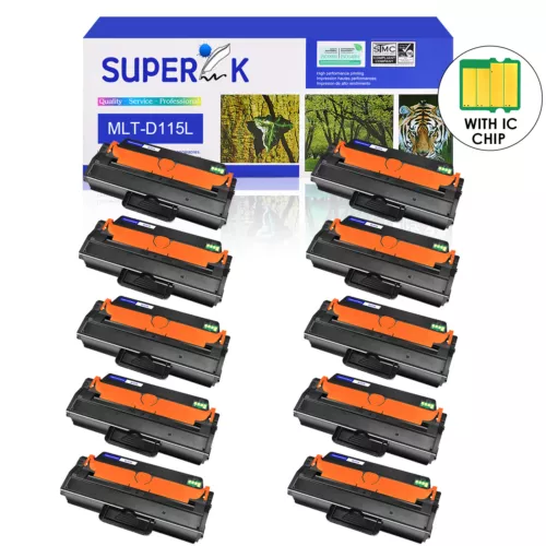 10 Pack MLT-D115L 115L Toner for Samsung Xpress SL-M2880FW SL-M2880XAC SL-M2870