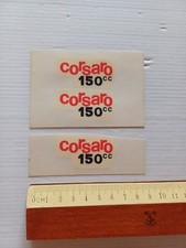 Moto Morini Corsaro 150 lotto 3 decalcomanie adesivi originali anni 60