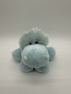 Ganz Lil'Kinz Hippo Plush HS009 NO CODE Stuffed Animal Toy Blue Webkinz 