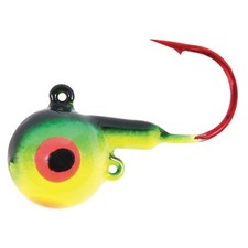 Shur Strike Hotball Walleye Fishing Jig 1/4 oz 25 Pack - Black, White, Firetiger
