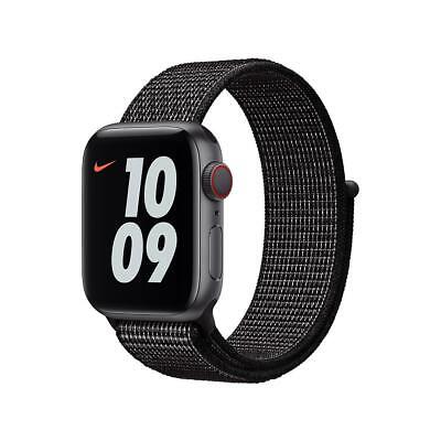 Raza humana Molester tornillo Genuine Nike Sport Loop Apple Watch Nylon Strap Band 38mm / 40mm - Black -  New | eBay