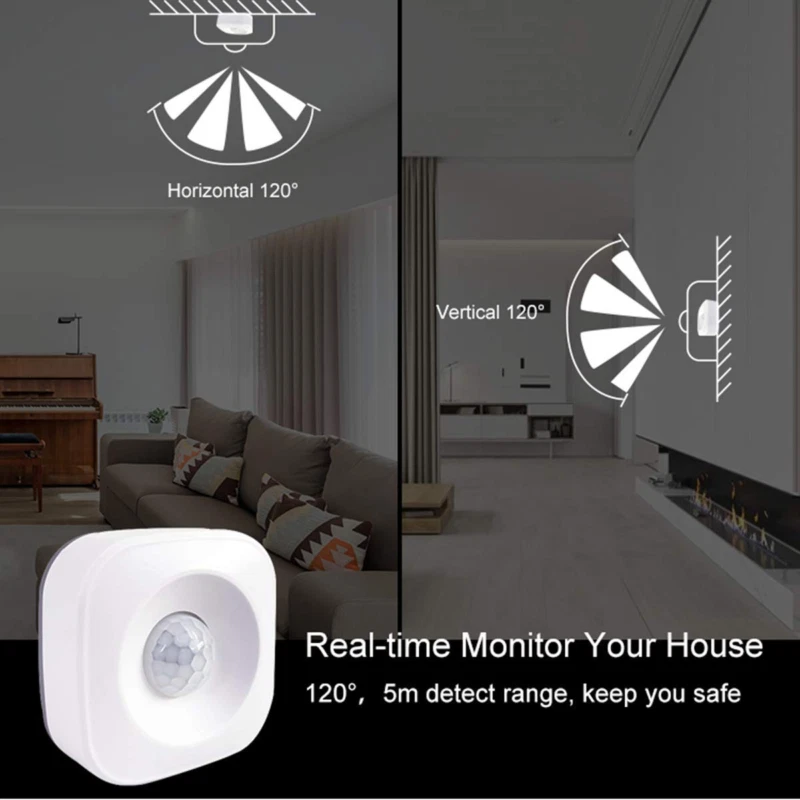 1-10X Tuya WiFi Smart PIR Motion Sensor Smart Alarm Detector For Alexa Google UK - Image 4 of 4