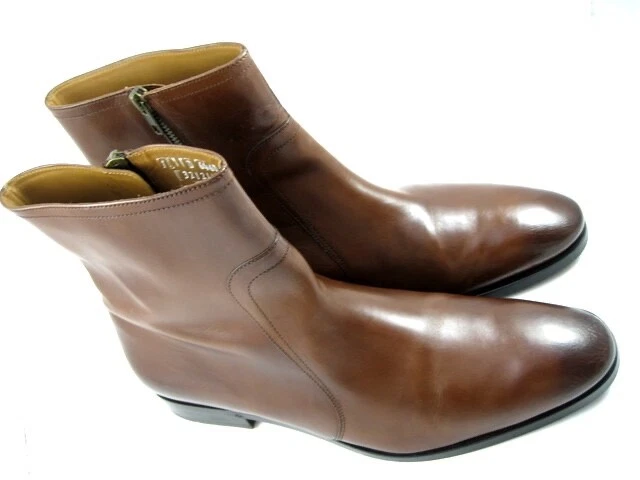 Botas de cuero Allen Edmonds "SIENA" con cremallera lateral para hombre 11 D chile DESCONTINUADAS (513N) Foto 3 de 4