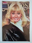 OLIVIA NEWTON-JOHN A3 poster & article Swedish magazine TIDNINGEN POSTER 70's.