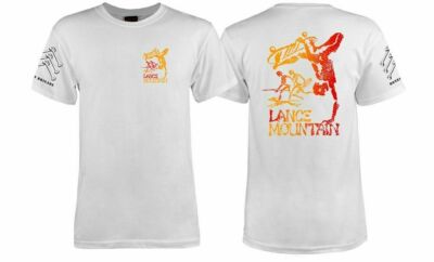 Powell Peralta BONES BRIGADE Lance Mountain FUTURE PRIMITIVE Shirt WHITE *2012*