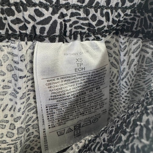 Banana Republic Womens Pants Black Gray Geometric Pull On Petite Jogger size XS - Picture 4 of 6