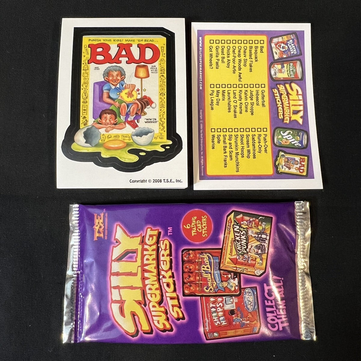 2008 SILLY SUPERMARKET LIKE WACKY PACKAGES COMPLETE 30 CARD