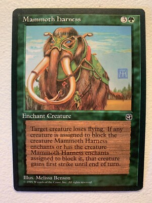 MTG 1x Mammoth Harness Homelands Legacy Magic the Gathering Card x1 NM