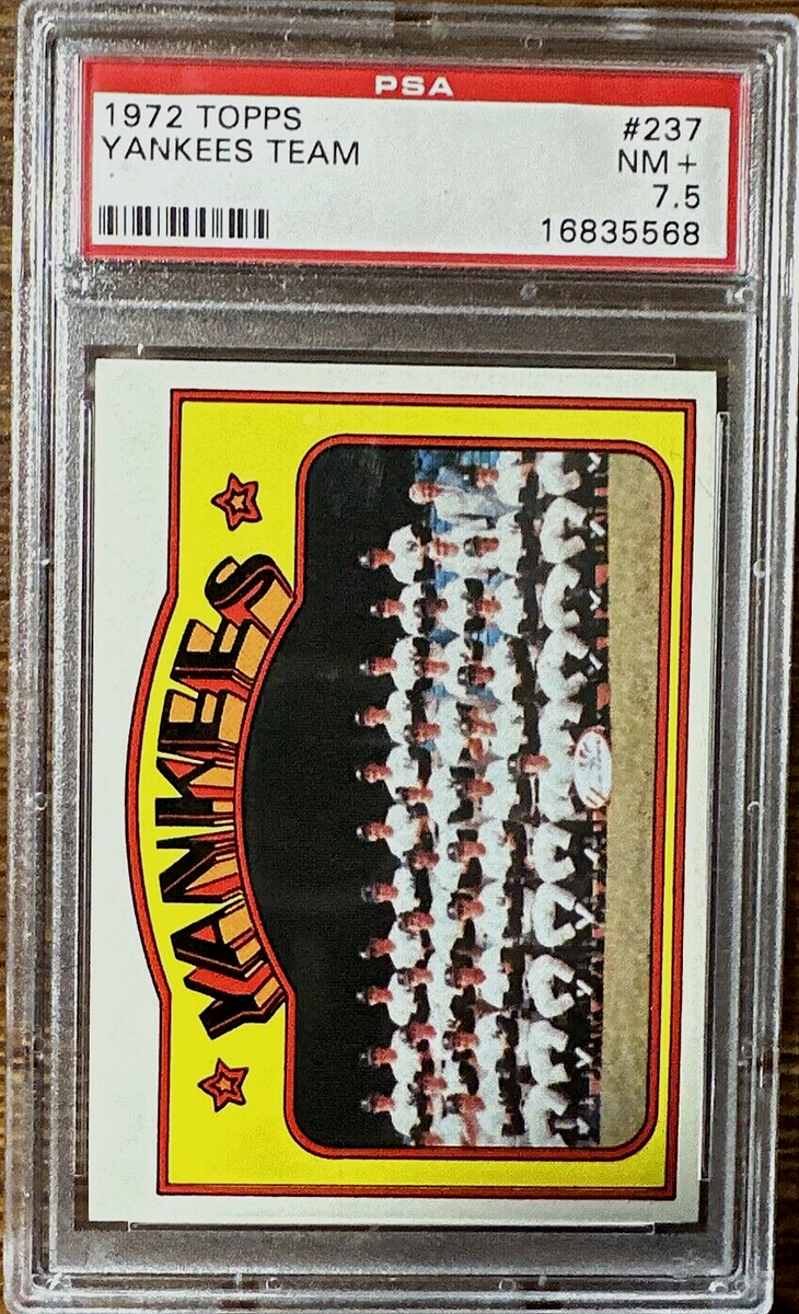 GAME ヤンキース 1972 Topps #237 Yankees Team PSA 7.5 NM+ 💥⚾ | eBay