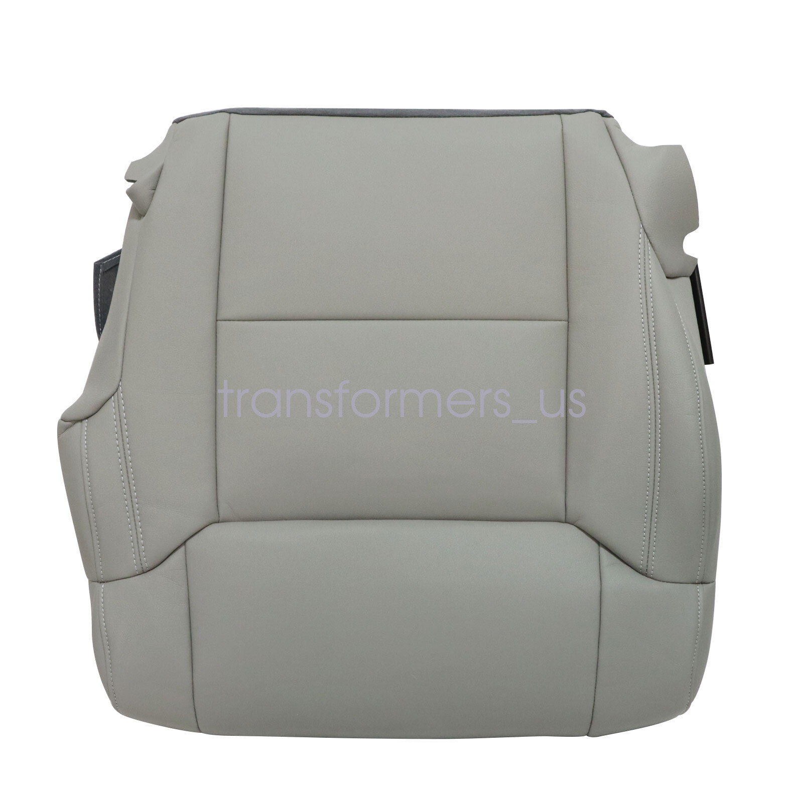 For 2014 to 2020 Toyota Tundra Driver Bottom Replacement Leather Seat Cover Gray