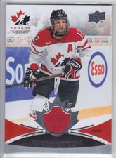 2016-17 UD CANADA JUNIORS MEAGHAN MIKKELSON JERSEY #143 Game Used Canada Women