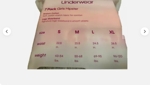 Calvin Klein Girls' Youth Hipster, 7-pack (FASHION MULTI COLOR, MEDIUM) NWT - Picture 8 of 8