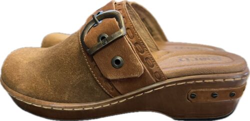 Born Women’s Banyan Leather Slip On Clogs Comfort Shoes Size 36.5 US 6 NEW - Picture 3 of 8