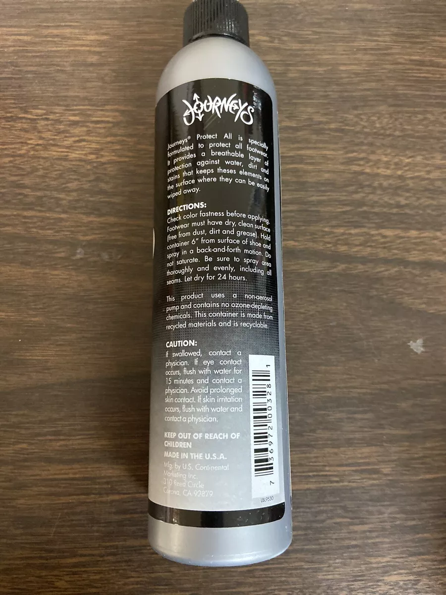 Journeys shoe protectant spray new 10 oz bottle water stain