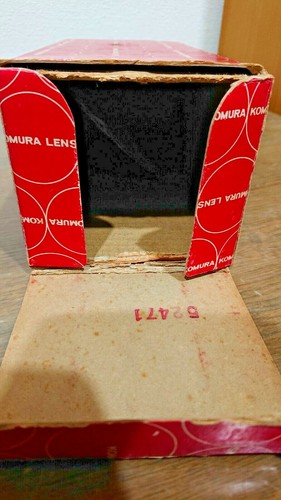 Caja vacía vintage Komura caja vacía lente intercambiable caja roja rara - Imagen 5 de 8