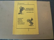 MP-957 ROERMOND 4 OKT 1970 MOTOCROSS PROGRAMMA 250CC, 500CC,POORTE,BOUWS,SPEE
