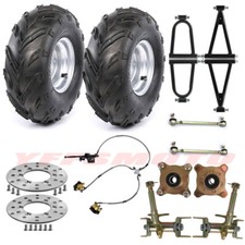 Front Swing Arm A-Arm Knuckle Spindle 4 Stud Wheel Hub Rotor Taotao Go Kart ATV