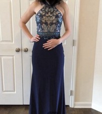 Beaded Gorgeous long evening gown size 4