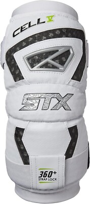 STX Lacrosse Cell V Arm Pads, 360+, STRAP LOCK, Pair