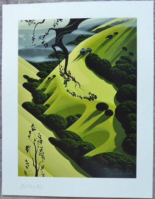 Eyvind Earle High Country Valley Hand signed Serigraph Disney
