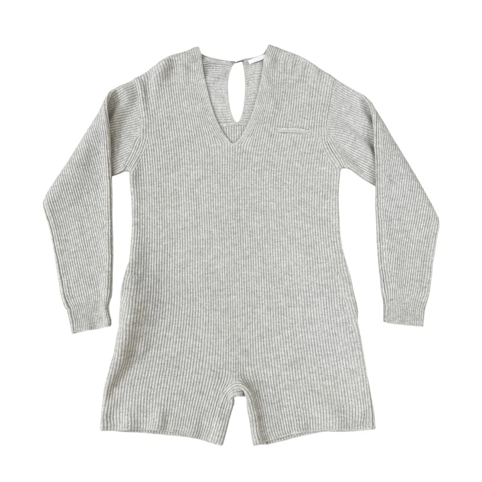 Mameluco para mujer Helmut Lang gris mezcla lana/cachemira manga larga talla L nuevo con etiquetas Foto 4 de 4