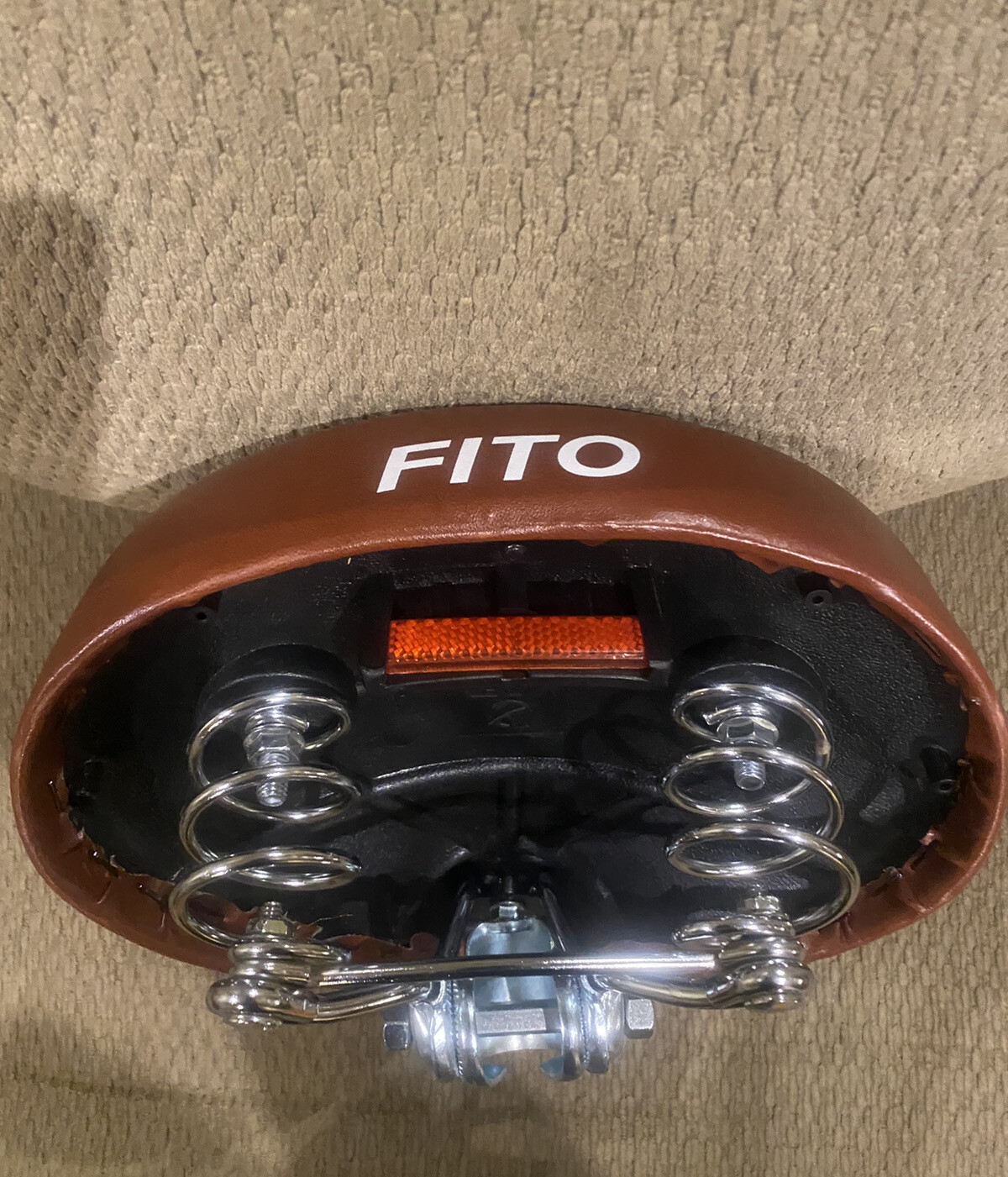 FITO GS WIDE COMFORT BIKE SEAT SADDLE BROWN