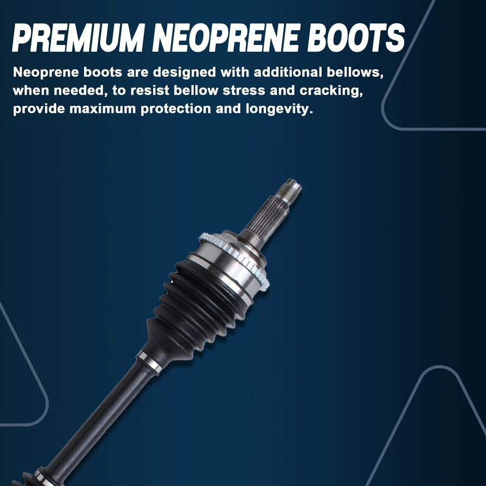 2x Front Left Right CV Axle Shaft for 03 - 09 Ford Fusion Mazda 6 Mercury Milan Foto 2 de 4