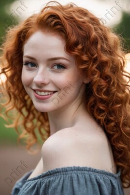 Redhead Curvy Girl Model Photo Risque 4x6 Art Print A20194 | eBay