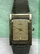 Essence Gold Tone Tank Women’s Quartz Swiss Watch ES67070