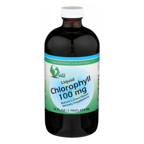 Chlorophyll 100 mg Liquid 16 Oz By World Organics - Picture 1 of 1