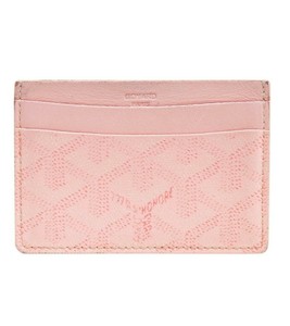 goyard pink card holder