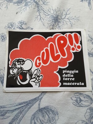 ADESIVO STICKER - GULP!! - PIAGGIA DELLA TORRE MACERATA - ASTERIX | eBay
