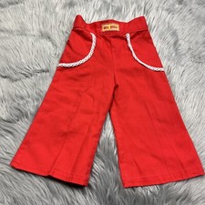 Vintage Toddler Girls Red &ldquo;Big Bird&rdquo; Sesame Street Pants