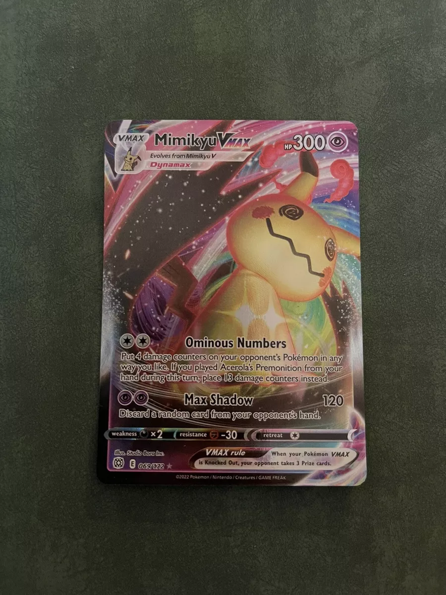  Mimikyu VMAX - 069/172 - Full Art Ultra Rare - Sword