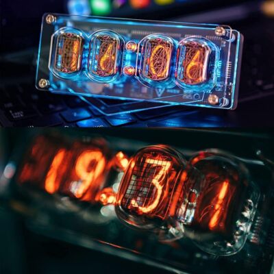 IN-12 Nixie Tube Clock Digital Desktop Clock USB Type-C Connection Type