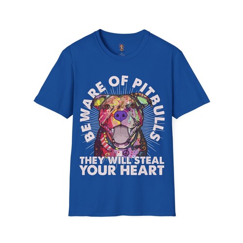 T-Shirt Herz stehlen Pitbull lustig Pitbull Haustierliebhaber Dogdad Dogmom Geschenk - Bild 54 von 65
