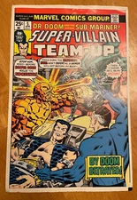 SUPER VILLAIN TEAM UP #5 ART original cover proof DR DOOM NAMOR FANTASTIC FOUR