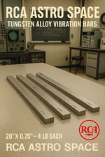 (4) Aerospace Tungsten Alloy Vibration Testing Struts Valuable 16 lbs RCA Astro