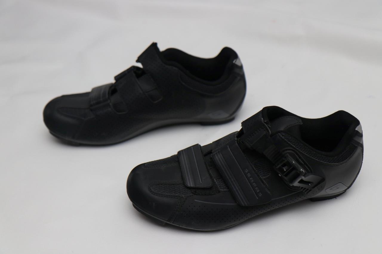 Serfas Leadout Road Bike Shoes Cycling 41 8 Men's 3Bolt Black Buckle