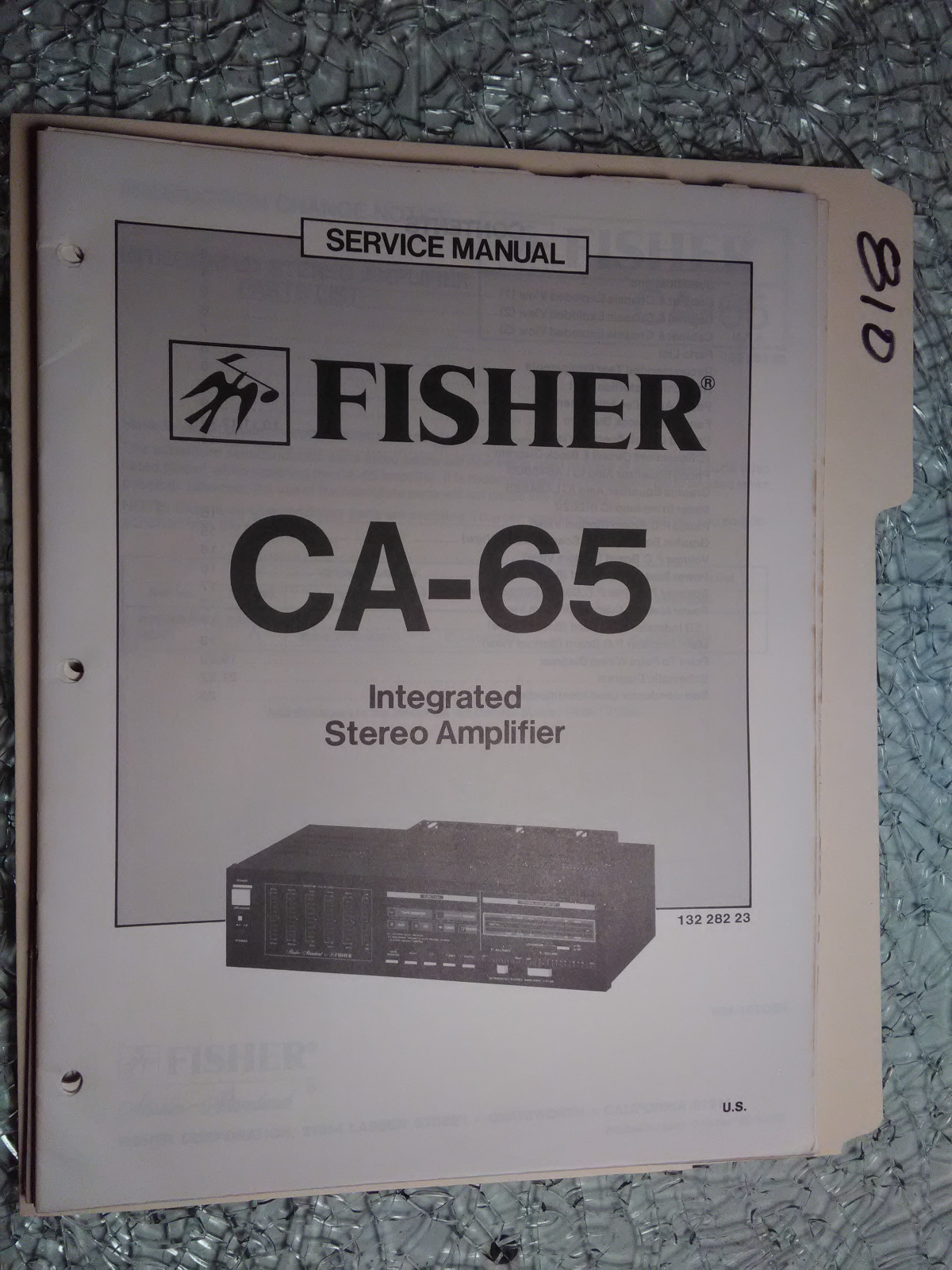Fisher CA-65 Stereo Amplifier Original Service Manual & Repair Guide