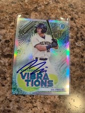 Sal Frelick Signed 2021 Bowman Chrome Virtuosic Vibrations Rc Auto Brewers VV-14